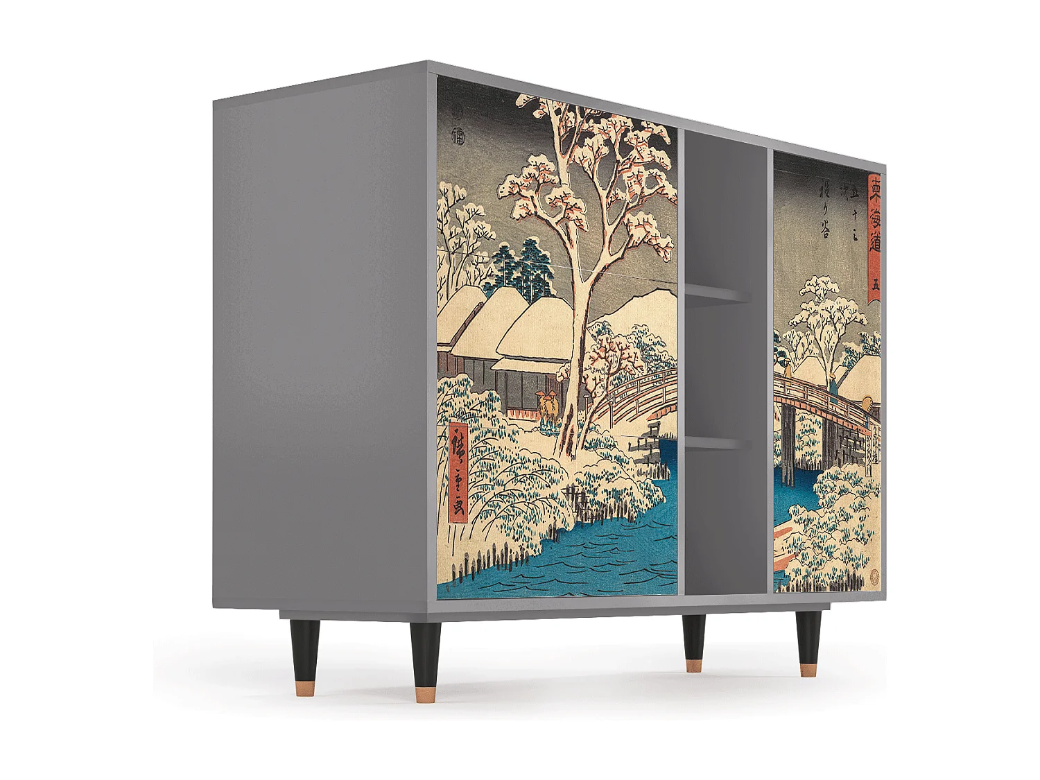 Buffet - 125x98x48 cm - BS2 - Katabira River, Gris