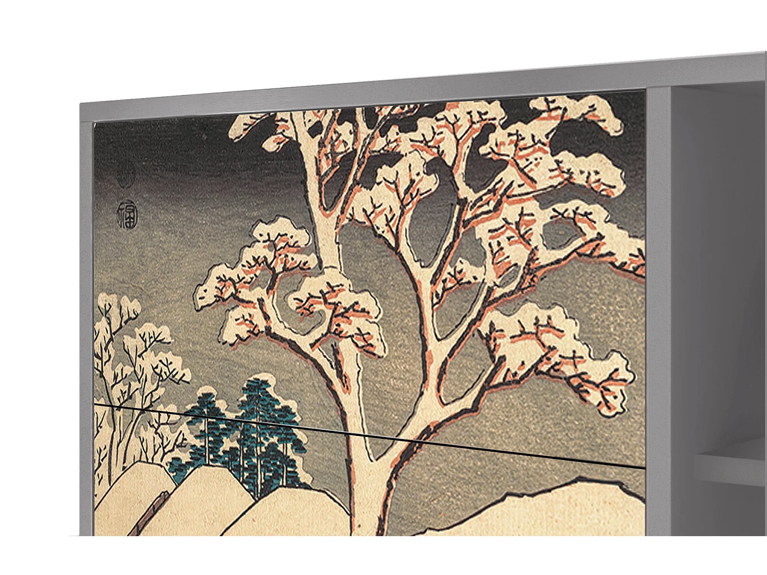 Buffet - 125x98x48 cm - BS2 - Katabira River, Gris