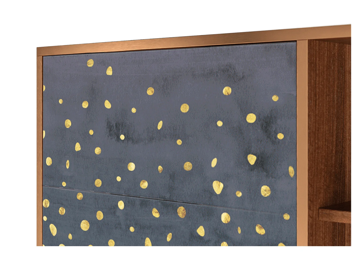 Kredens - 125x98x48 cm - BS2 - Foggy Lights, Orzech