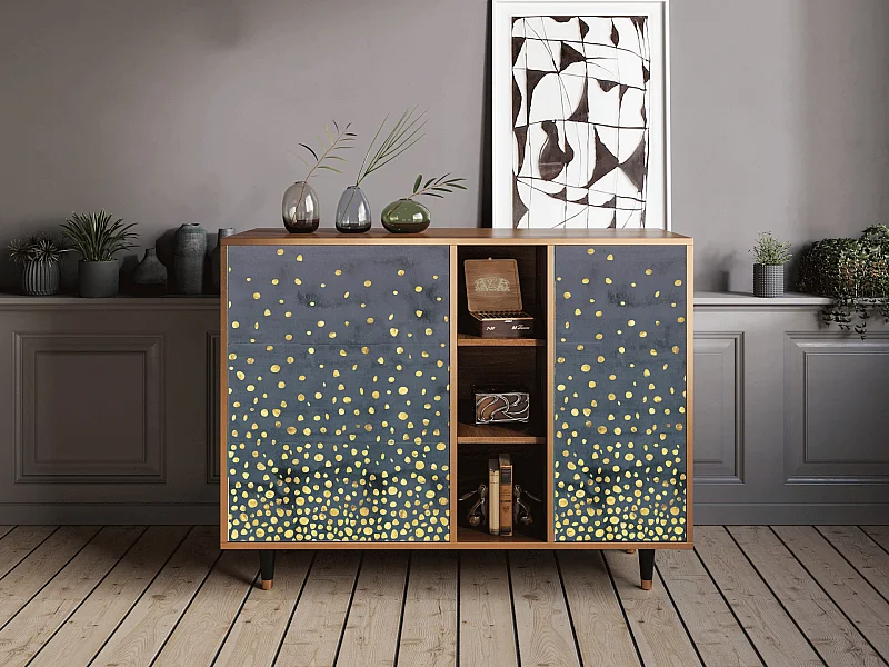 Dressoir - 125x98x48 cm - BS2 - Foggy Lights, Walnoot