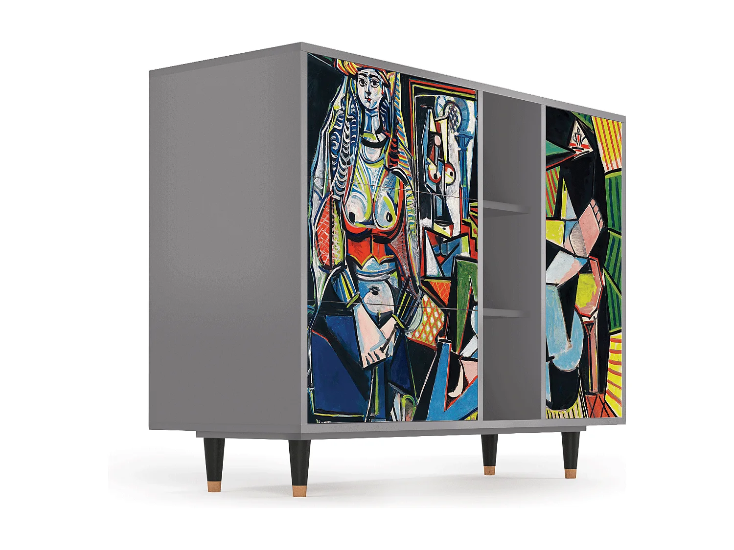 Aparador - 125x98x48 cm - BS2 - Women of Algiers, Cinza