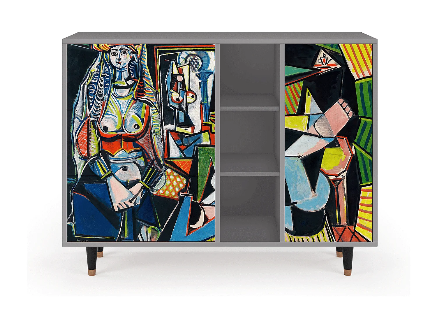 Credenza - 125x98x48 cm - BS2 - Women of Algiers, Grigio