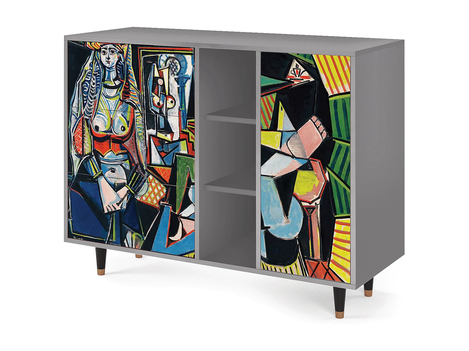 Credenza - 125x98x48 cm - BS2 - Women of Algiers, Grigio