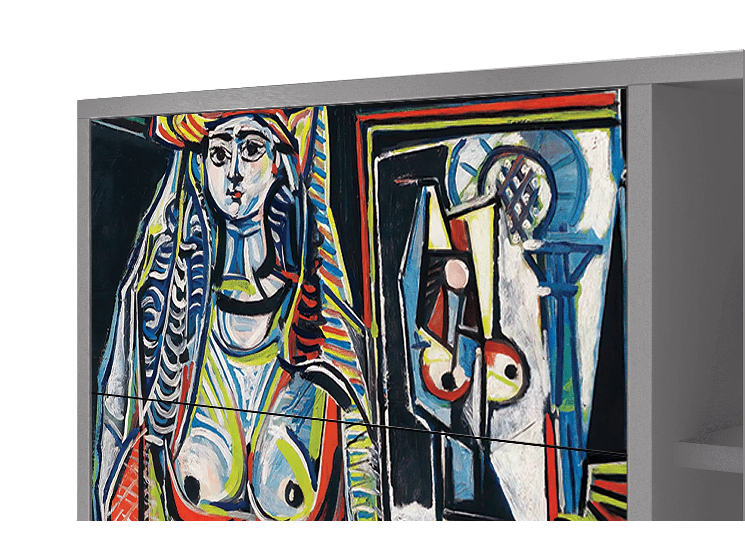 Credenza - 125x98x48 cm - BS2 - Women of Algiers, Grigio