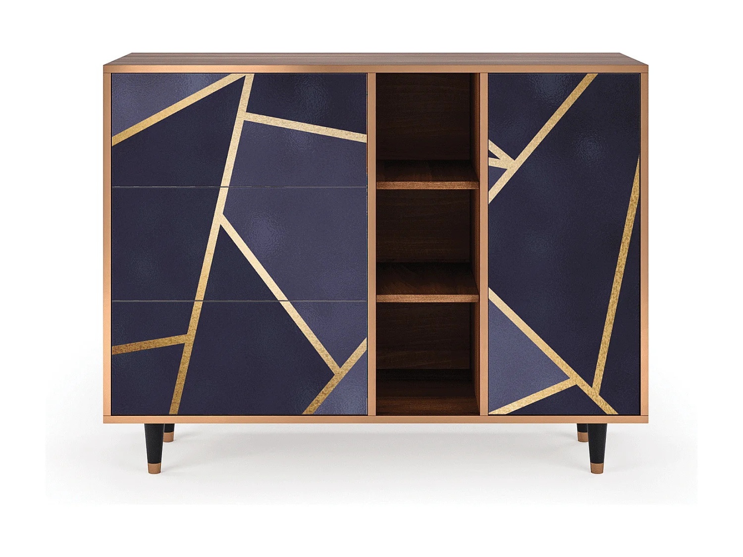 Buffet - 125x98x48 cm - BS2 - The Amethyst, Noyer