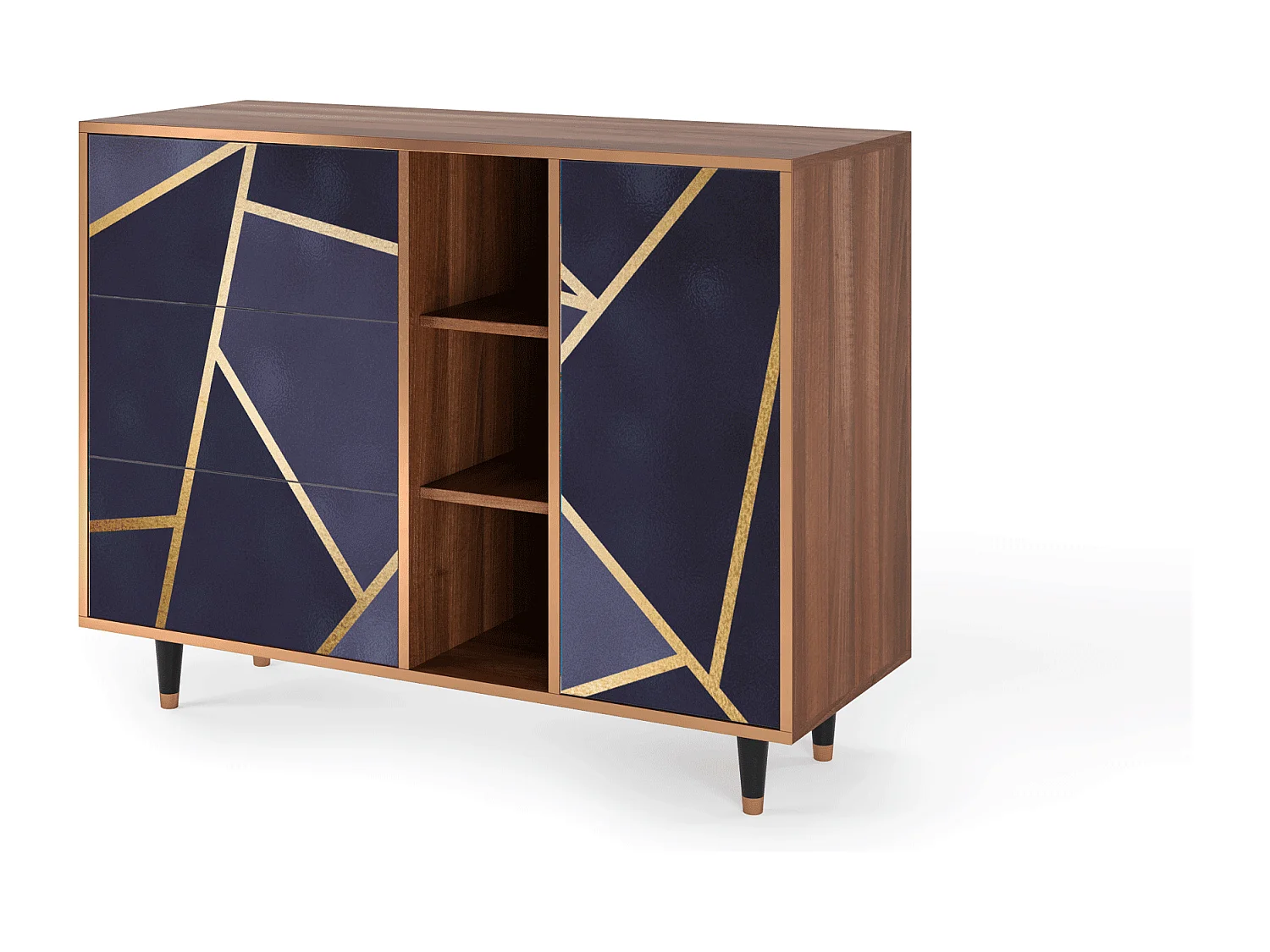 Buffet - 125x98x48 cm - BS2 - The Amethyst, Noyer