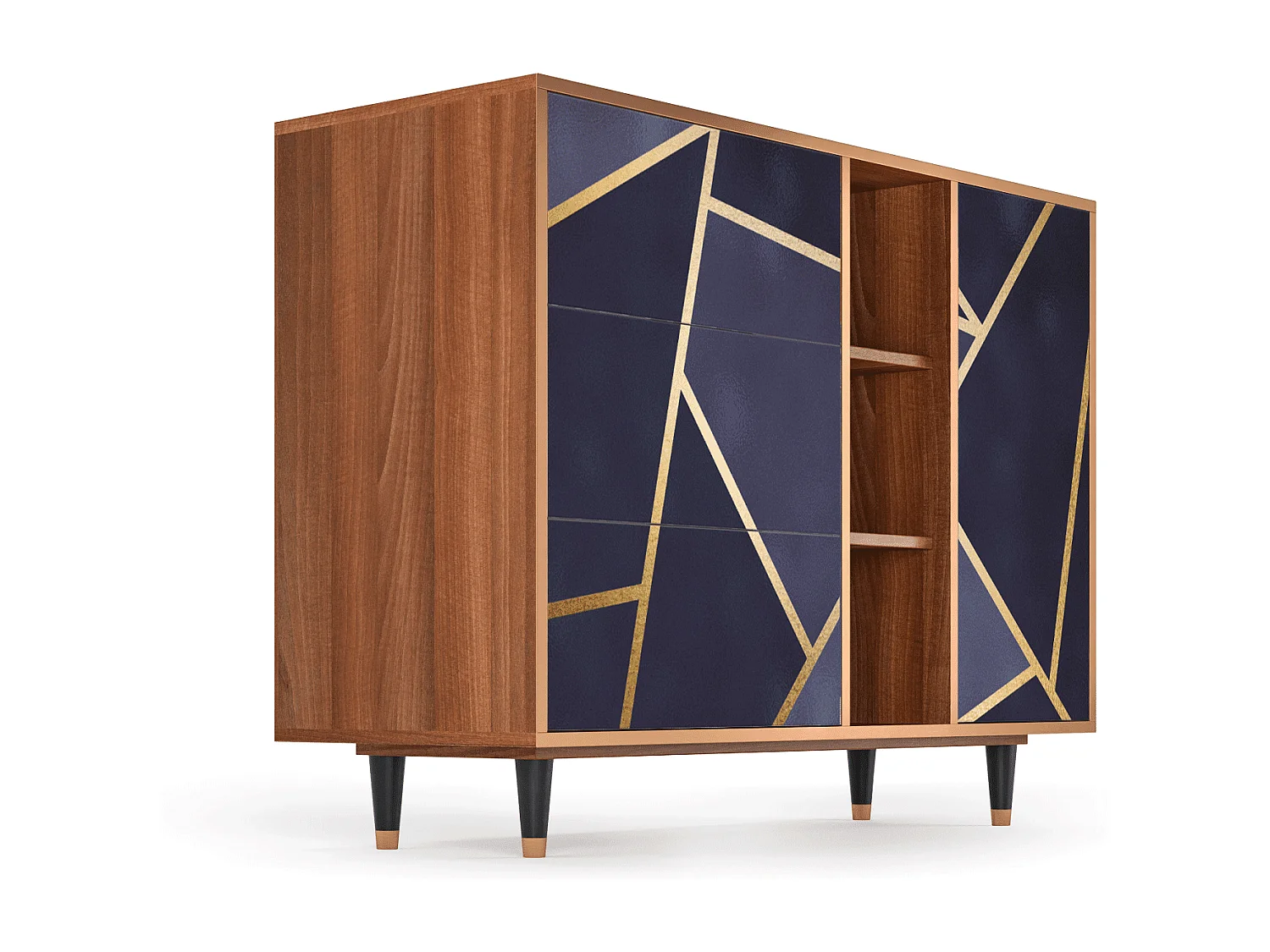 Buffet - 125x98x48 cm - BS2 - The Amethyst, Noyer