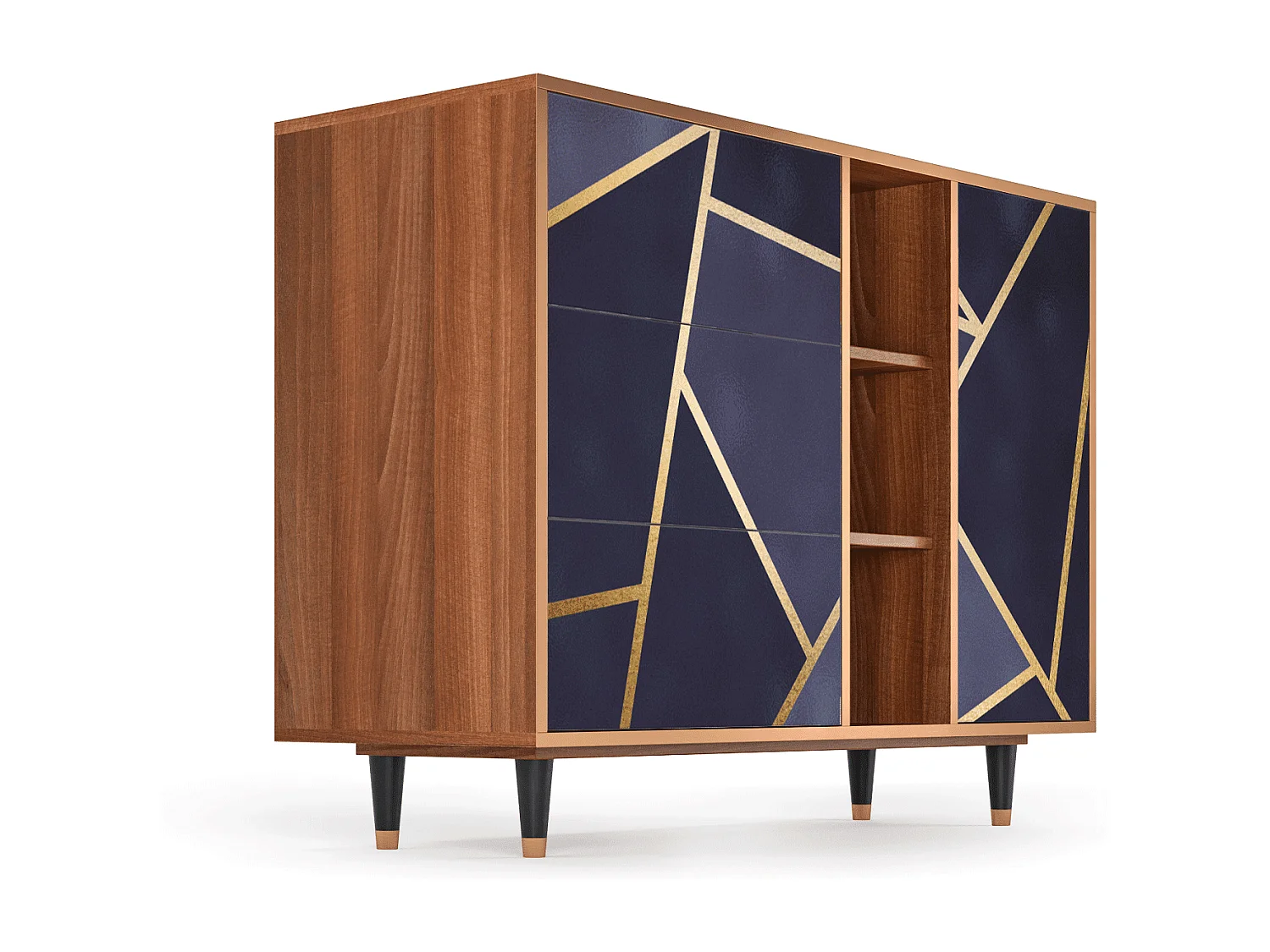 Buffet - 125x98x48 cm - BS2 - The Amethyst, Noyer