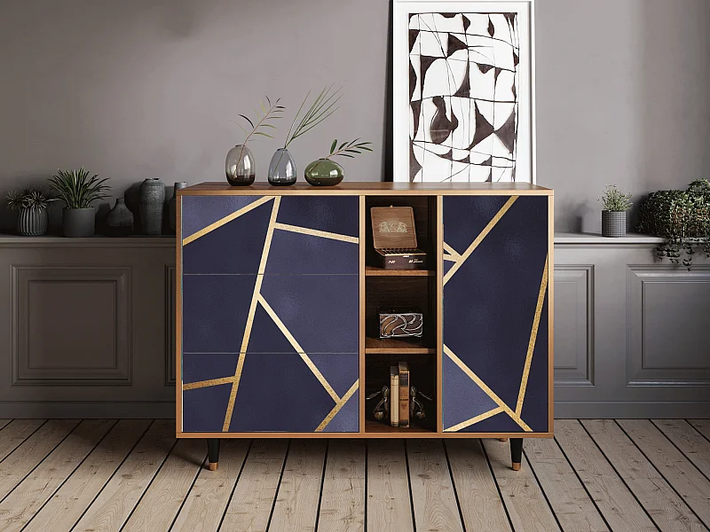 Buffet - 125x98x48 cm - BS2 - The Amethyst, Noyer