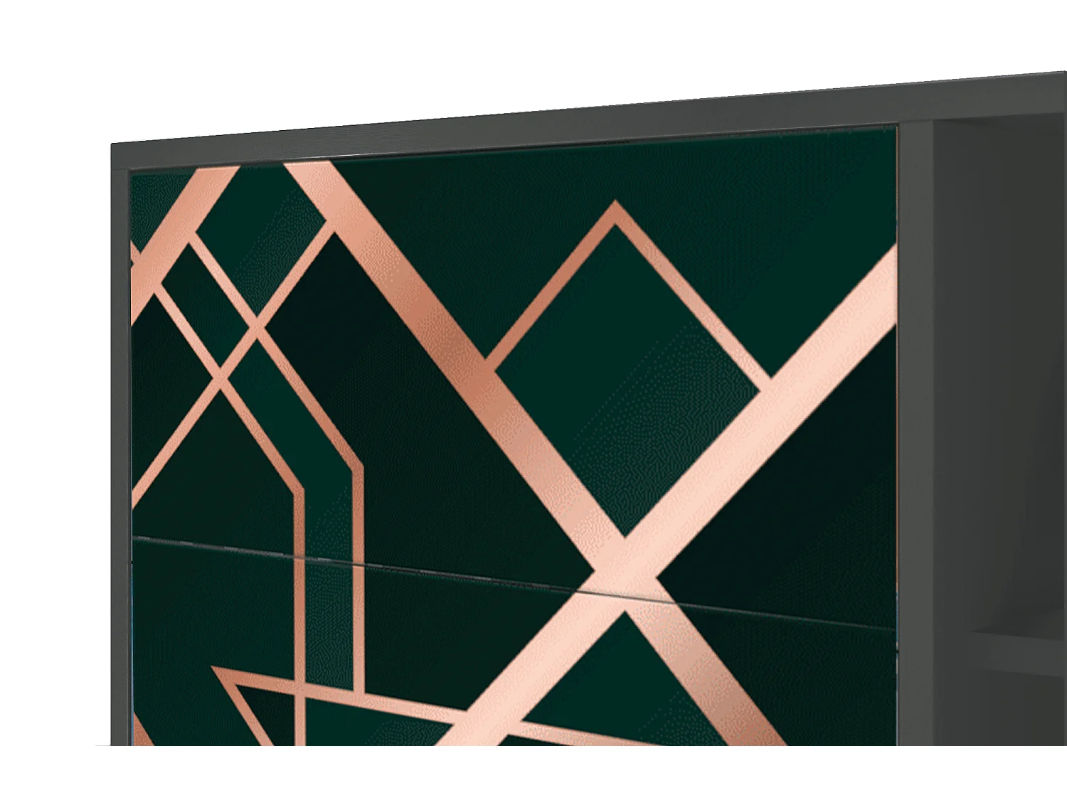 Buffet - 125x98x48 cm - BS2 - Emerald Gatsby, Anthracite