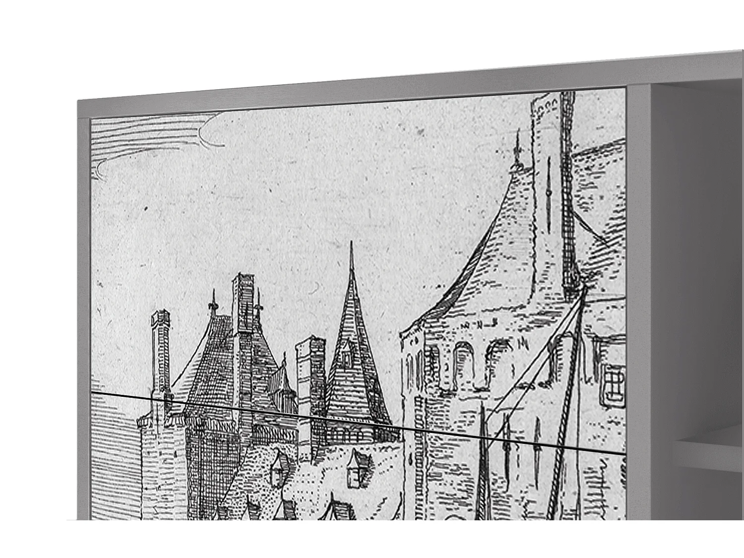 Buffet - 125x98x48 cm - BS2 - Castle by Breugel, Gris