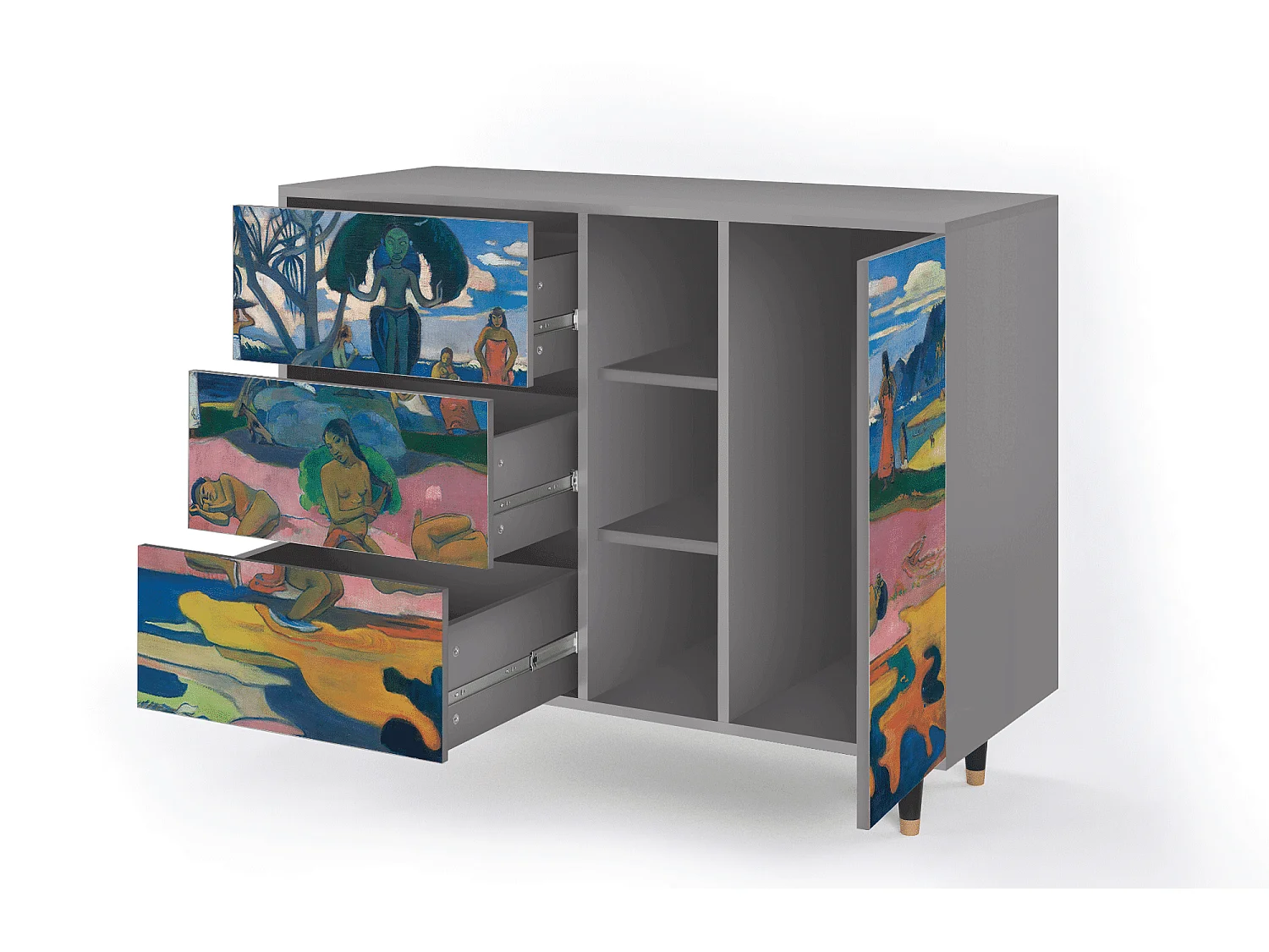 Buffet - 125x98x48 cm - BS2 - Day of the God, Gris