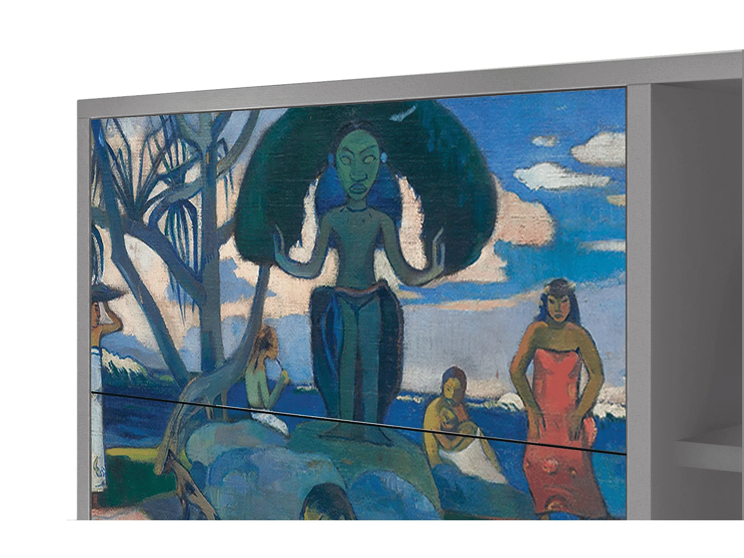 Kredens - 125x98x48 cm - BS2 - Day of the God, Szary