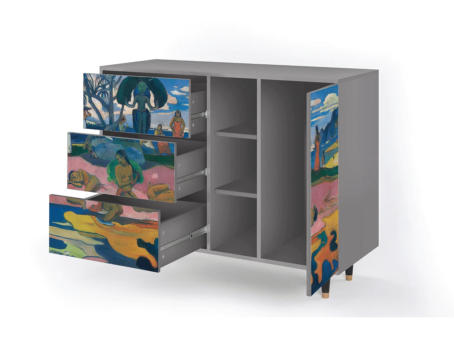 Buffet - 125x98x48 cm - BS2 - Day of the God, Gris