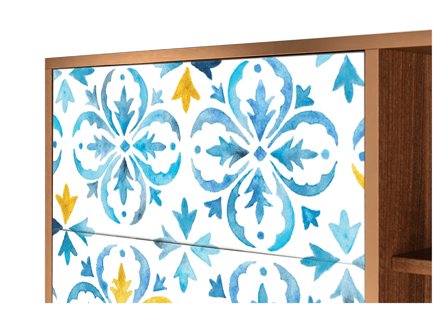 Kredens - 125x98x48 cm - BS2 - Lisbon Flover, Orzech