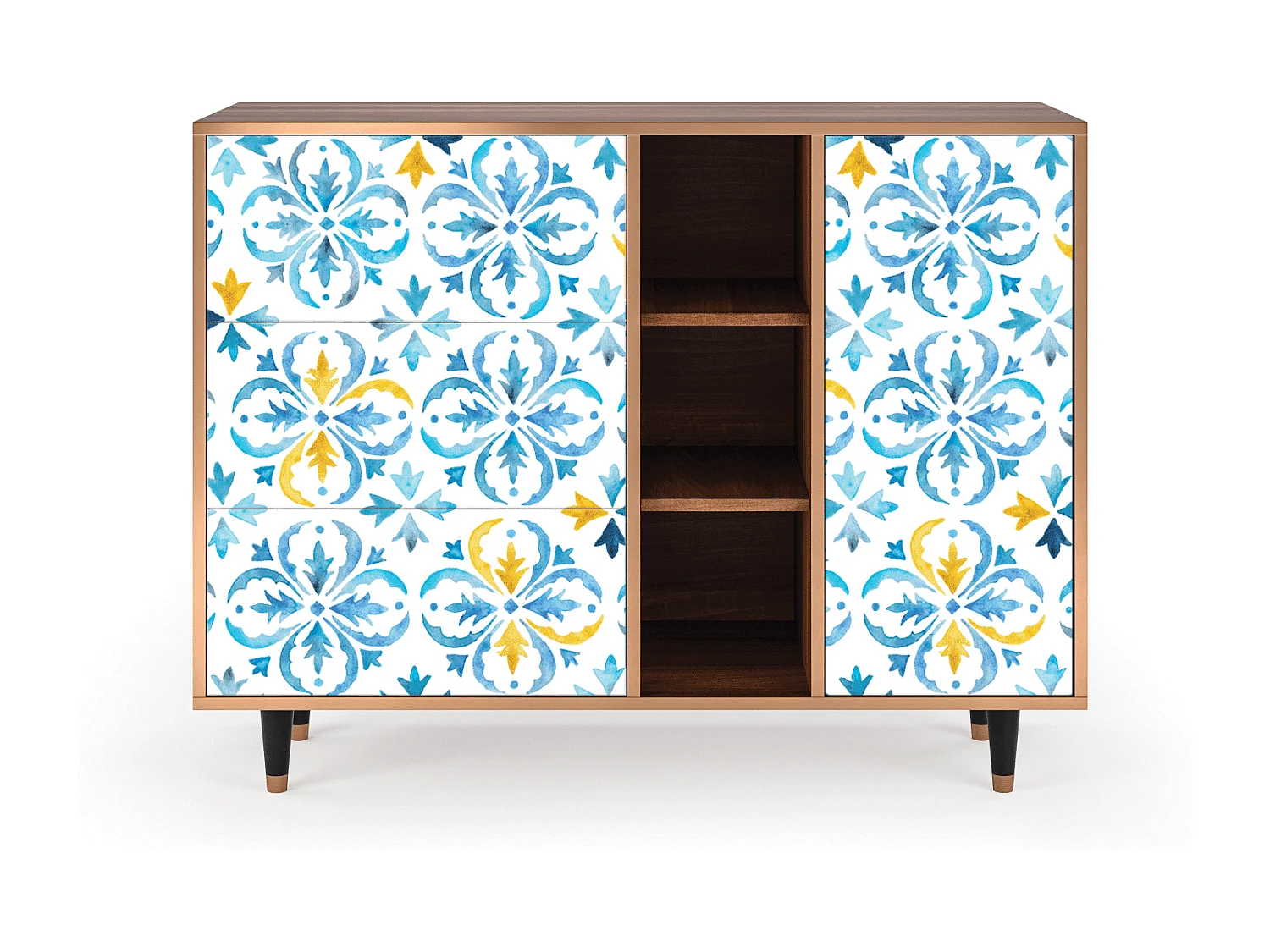 Buffet - 125x98x48 cm - BS2 - Lisbon Flover, Noyer
