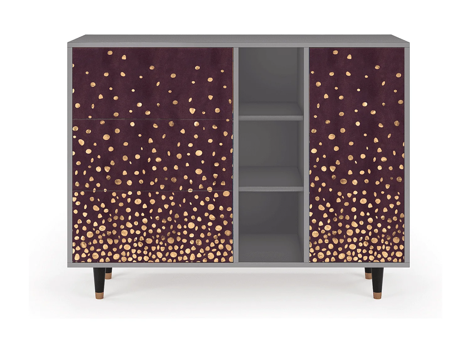 Buffet - 125x98x48 cm - BS2 - Glowworms, Gris