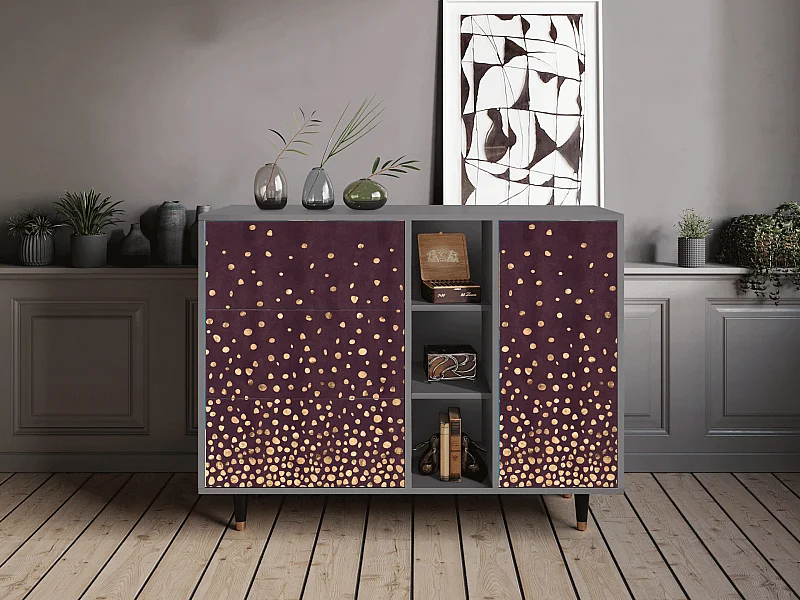 Aparador - 125x98x48 cm - BS2 - Glowworms, Cinza