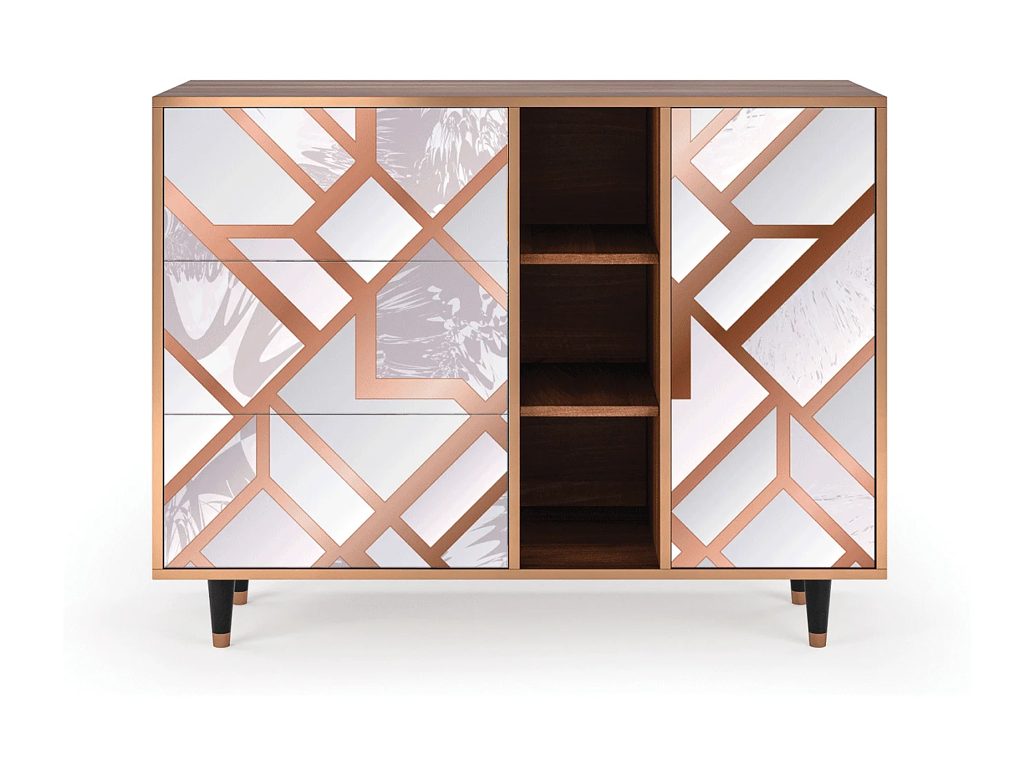 Sideboard - 125x98x48 cm - BS2 - Pastel Fairytale, Walnuss