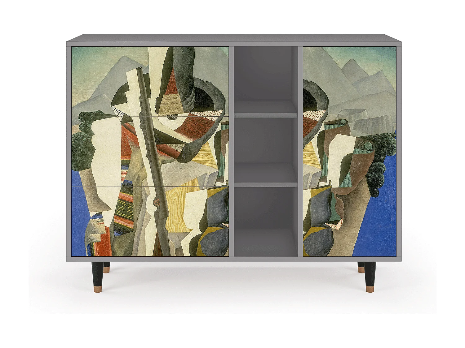 Aparador - 125x98x48 cm - BS2 - The Cubist Paintings , Gris