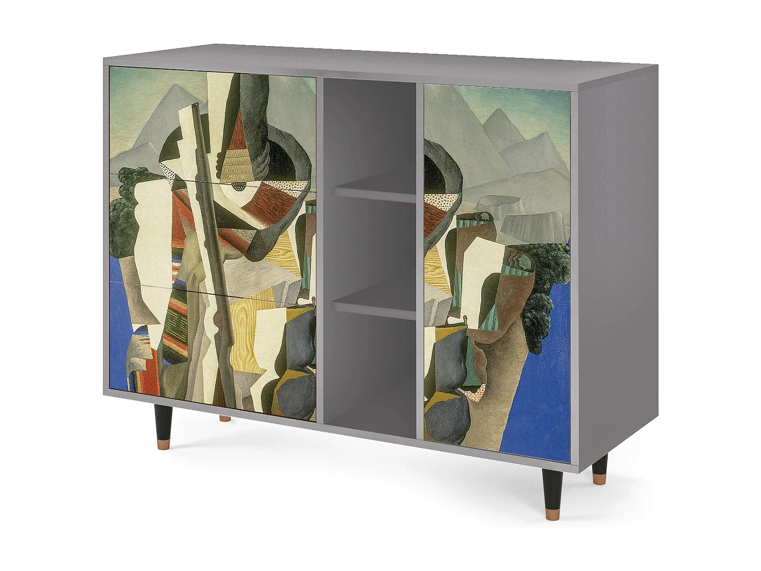 Buffet - 125x98x48 cm - BS2 - The Cubist Paintings , Gris