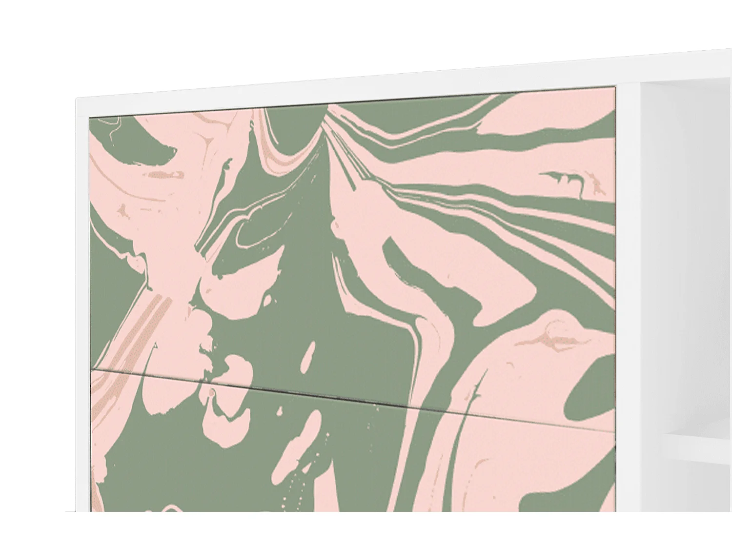 Buffet - 125x98x48 cm - BS2 - Aquarelle, Blanc