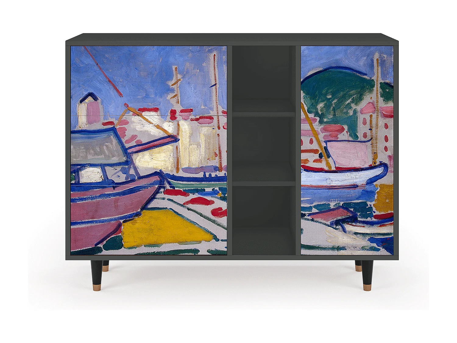 Aparador - 125x98x48 cm - BS2 - The Port of Collioure , Antracita