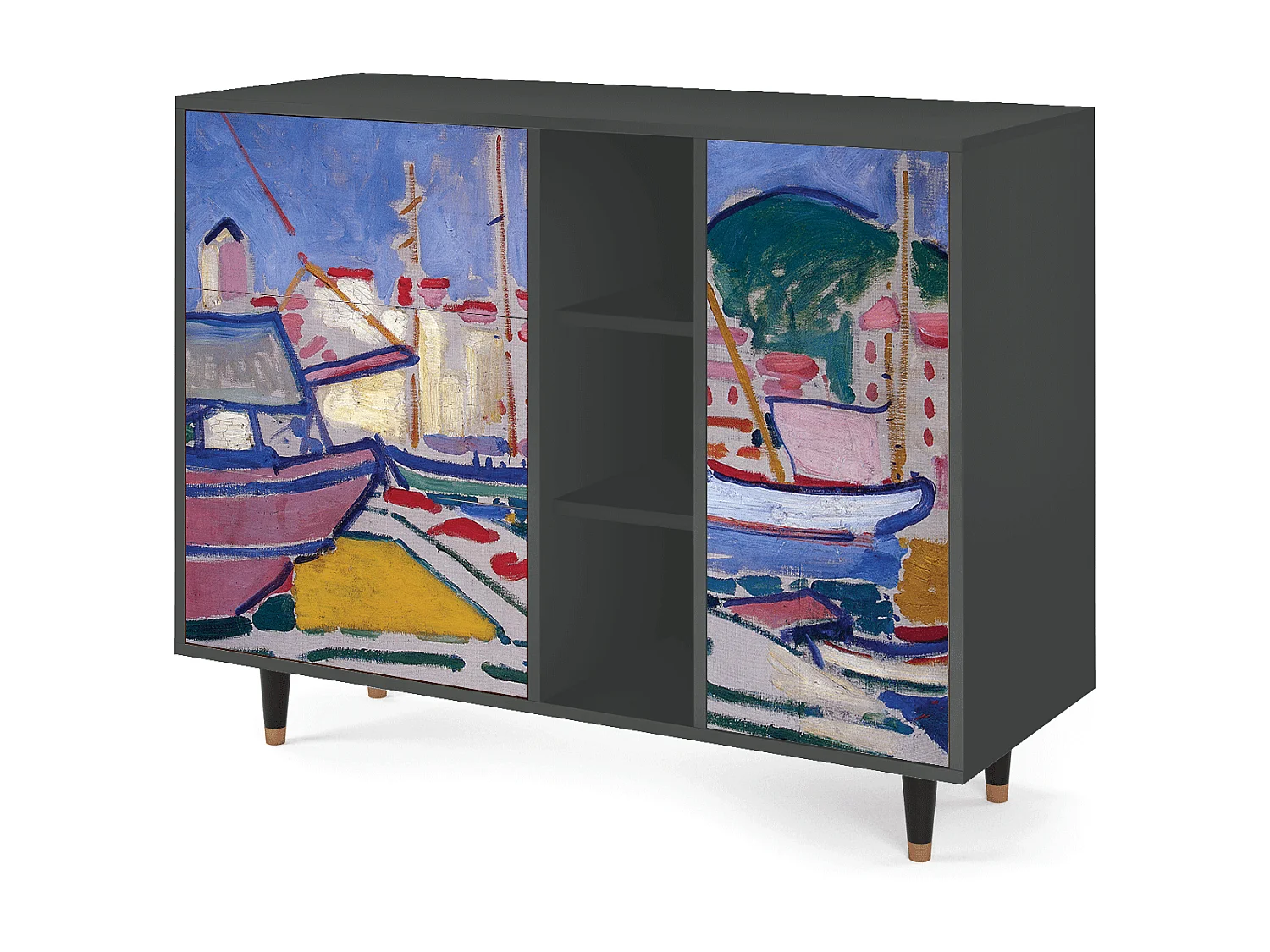 Aparador - 125x98x48 cm - BS2 - The Port of Collioure , Antracita