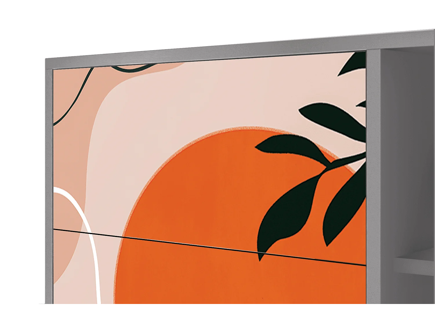 Buffet - 125x98x48 cm - BS2 - Artwork, Gris