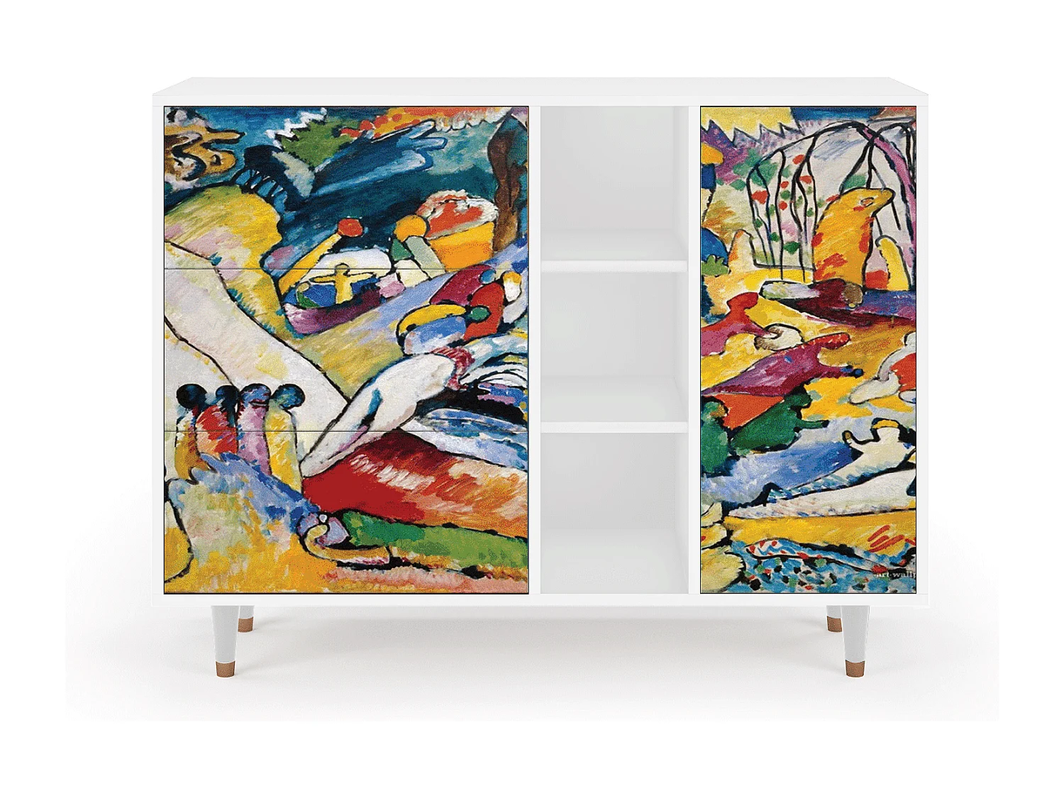Credenza - 125x98x48 cm - BS2 - Improvisation 26  , Bianco