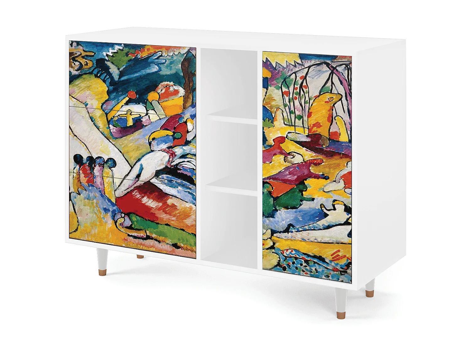 Credenza - 125x98x48 cm - BS2 - Improvisation 26  , Bianco