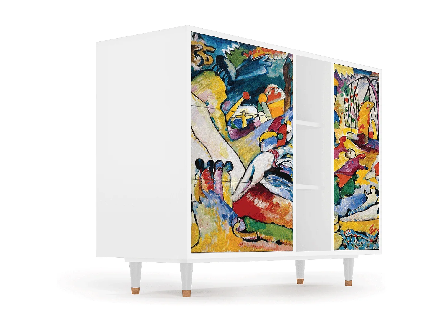 Credenza - 125x98x48 cm - BS2 - Improvisation 26  , Bianco