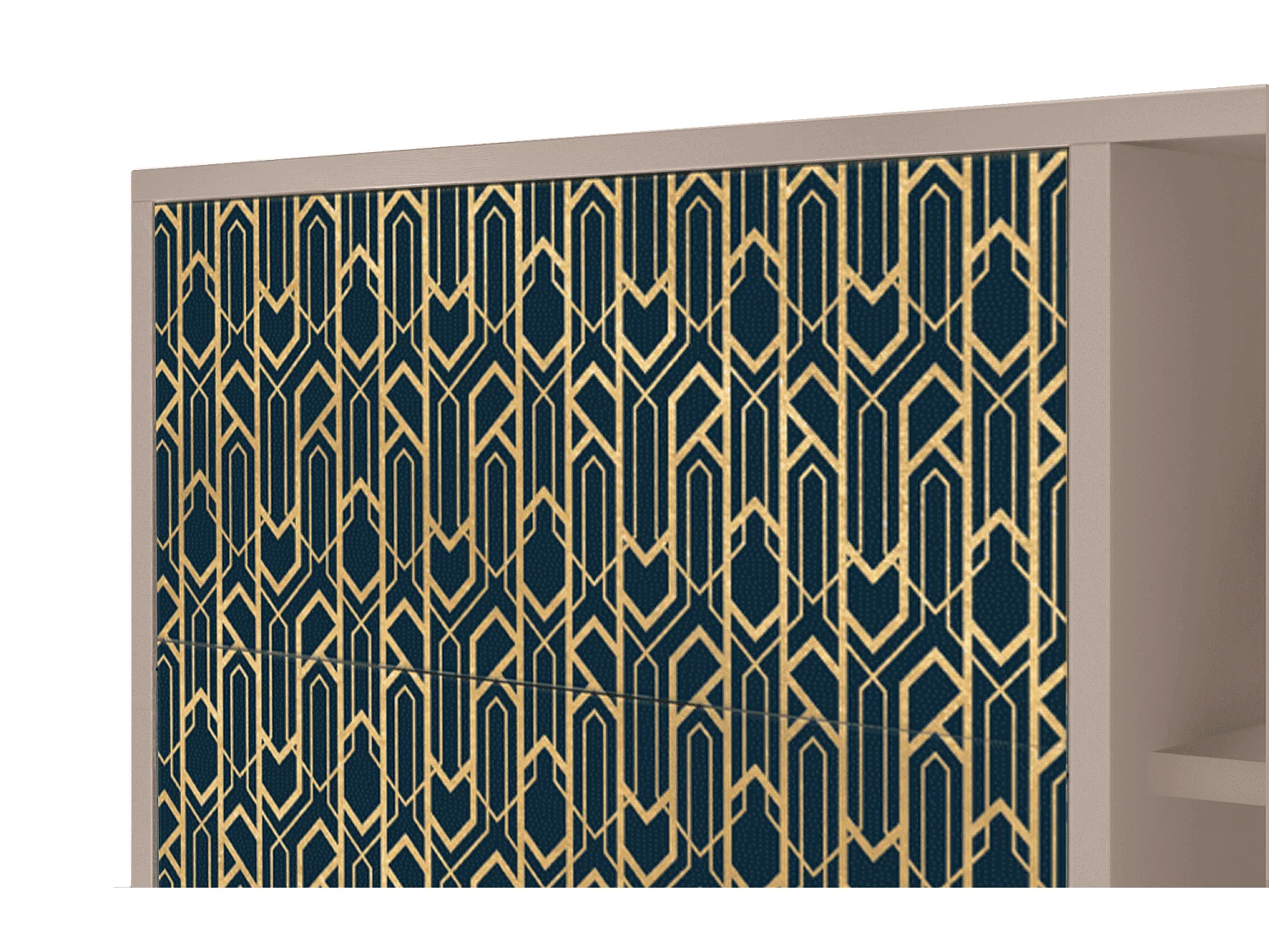 Aparador - 125x98x48 cm - BS2 - Golden Empire, Latte