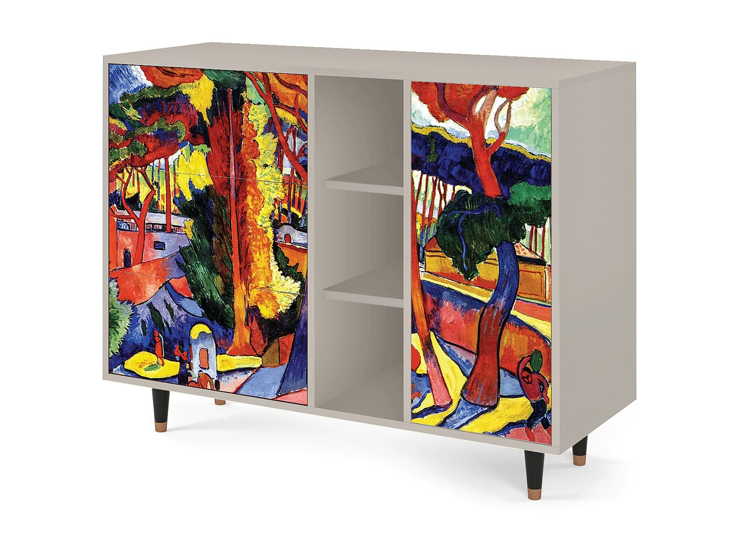 Kredens - 125x98x48 cm - BS2 - The Turning Road, Piaskowy