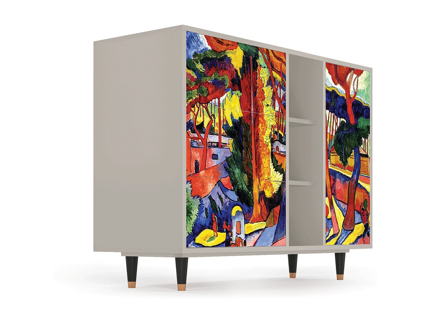 Kredens - 125x98x48 cm - BS2 - The Turning Road, Piaskowy