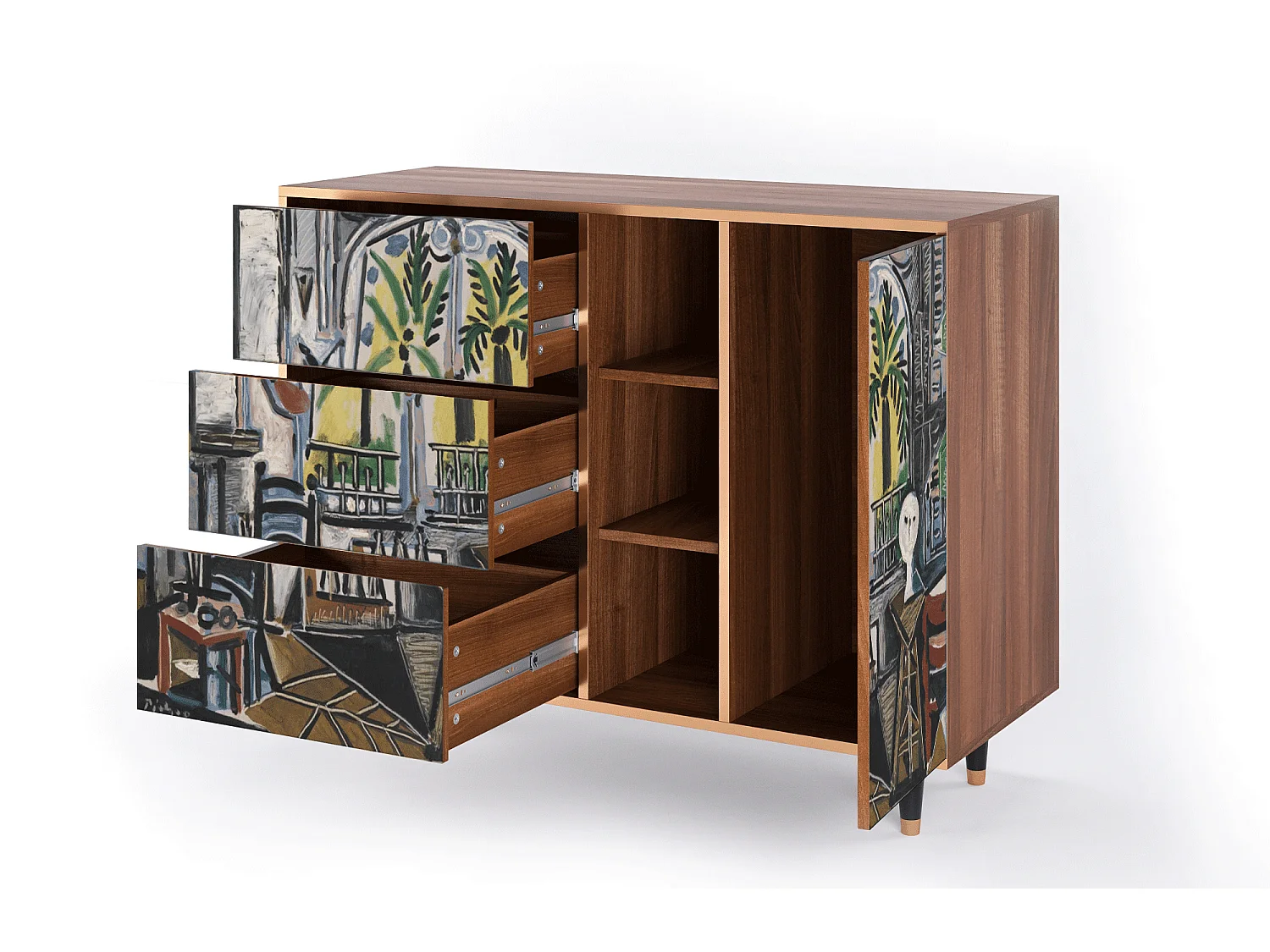 Buffet - 125x98x48 cm - BS2 - The Studio , Noyer