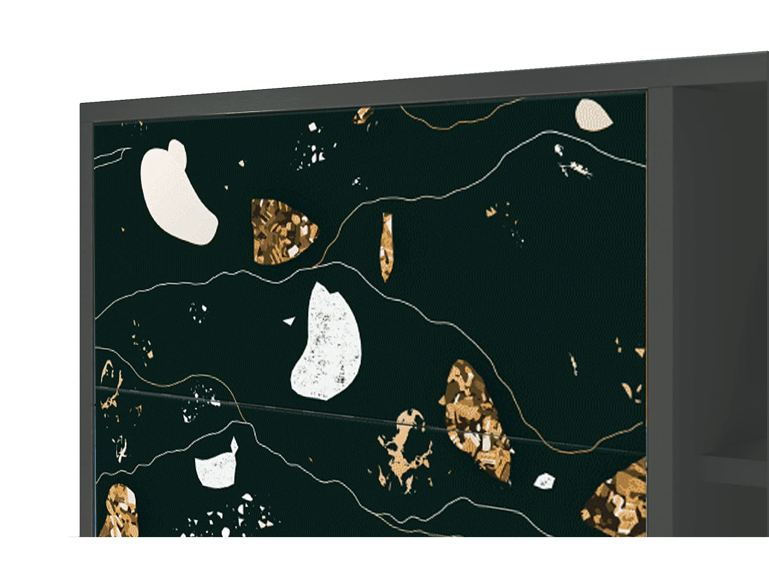 Buffet - 125x98x48 cm - BS2 - Space Rocks, Anthracite