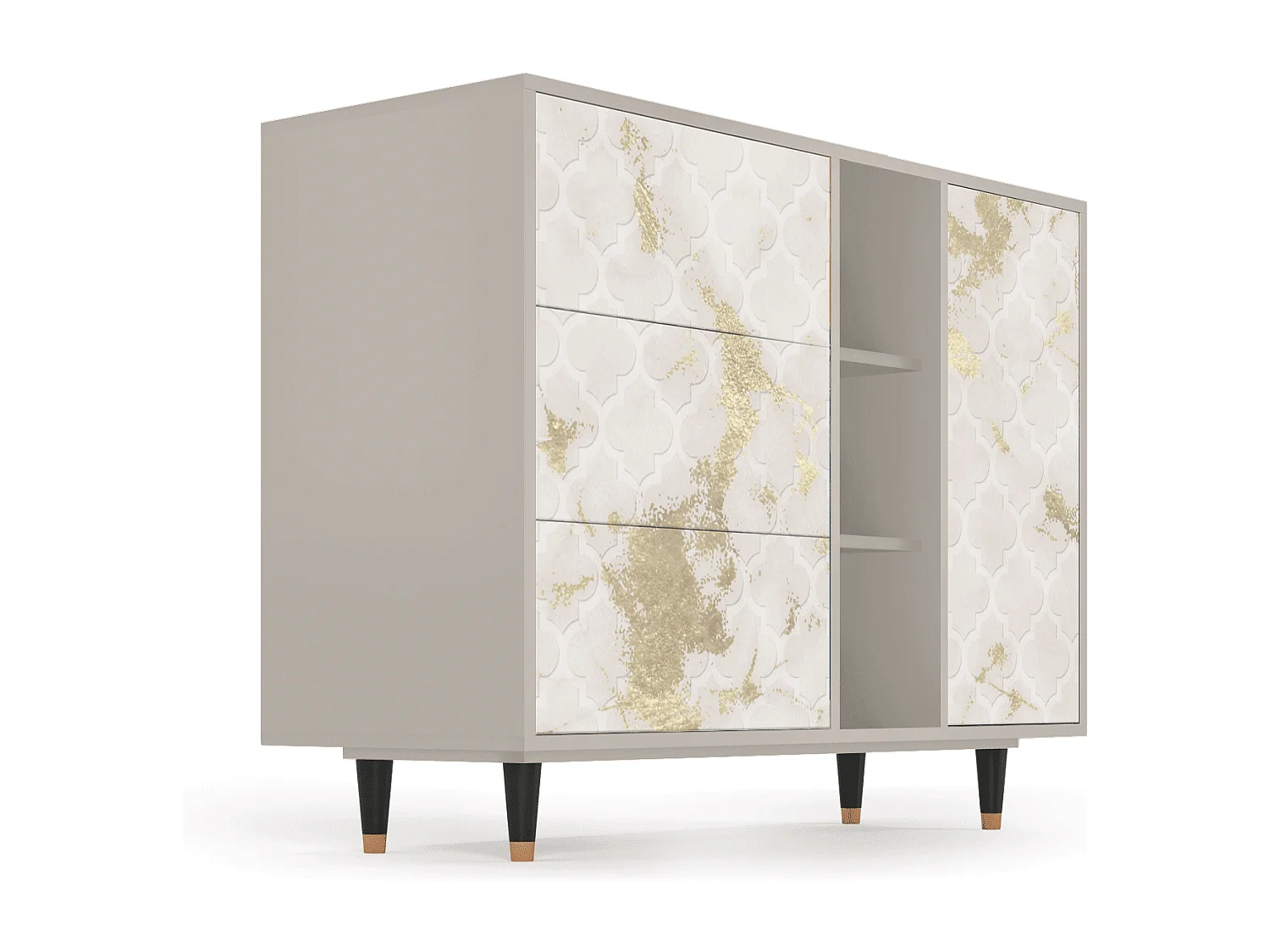 Kredens - 125x98x48 cm - BS2 - Sahara desert, Piaskowy