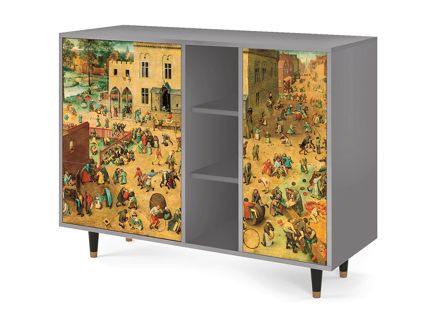 Buffet - 125x98x48 cm - BS2 - Children Games, Gris
