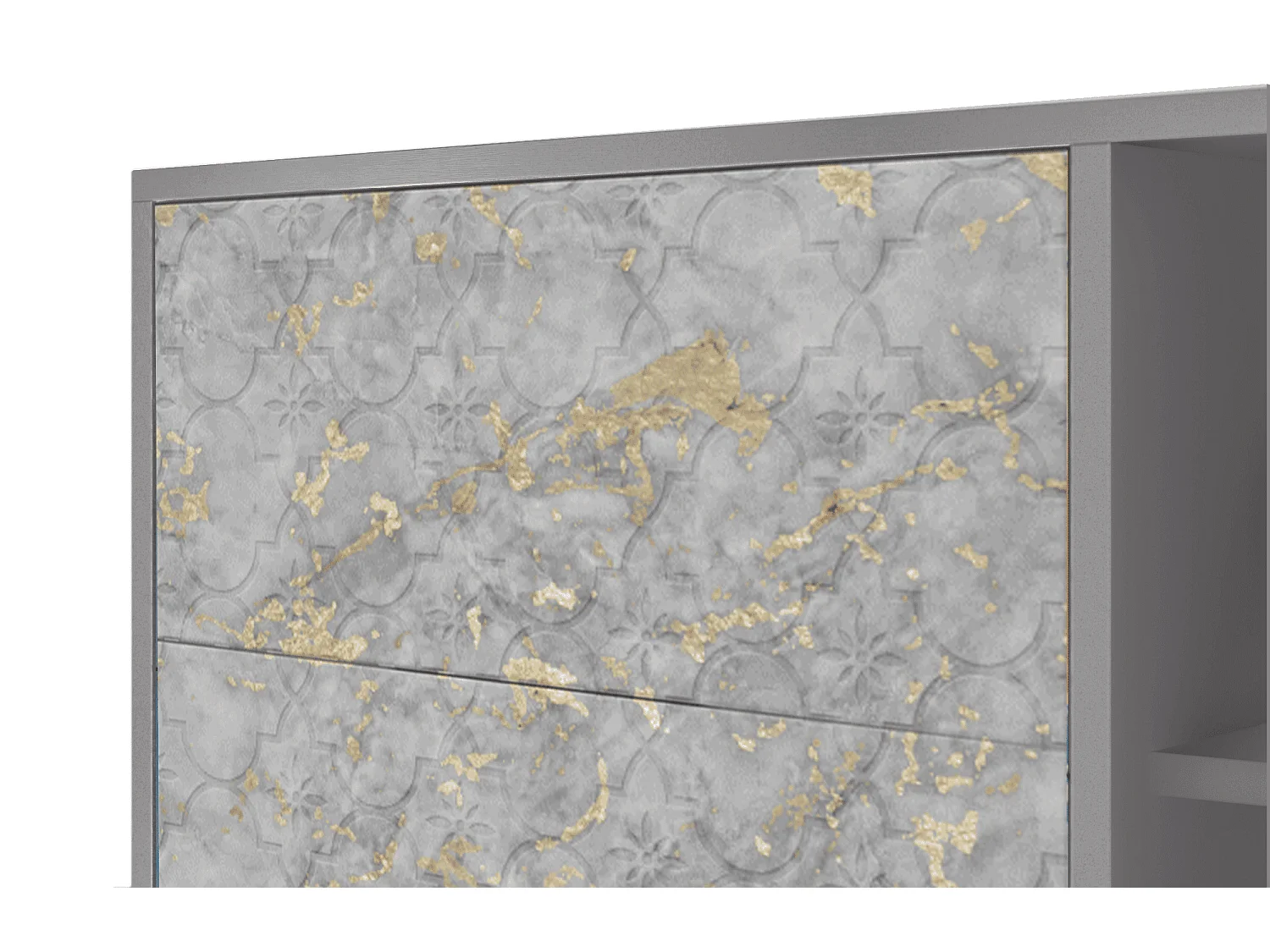 Buffet - 125x98x48 cm - BS2 - Mariana Trench, Gris