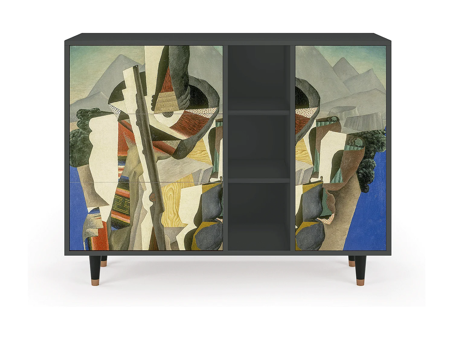 Buffet - 125x98x48 cm - BS2 - The Cubist Paintings , Anthracite