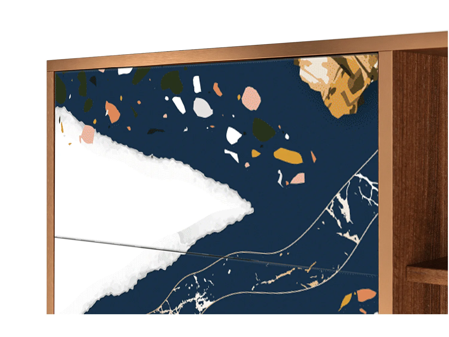 Aparador - 125x98x48 cm - BS2 - Nude Iceberg, Nogal