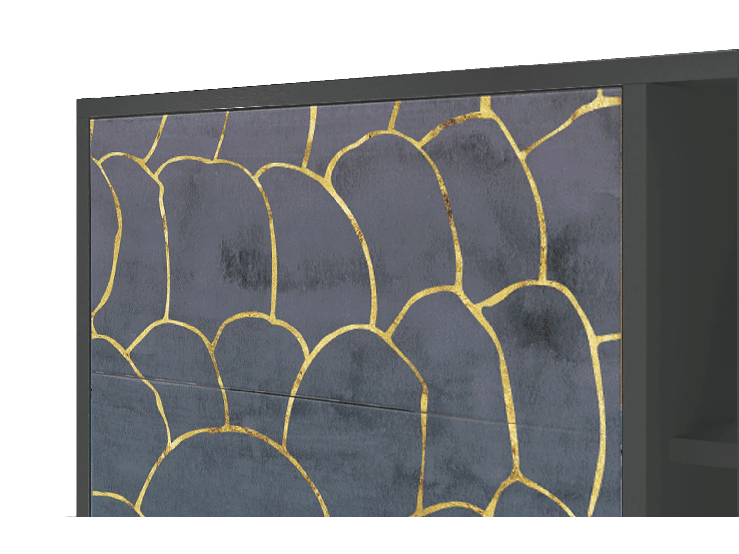 Credenza - 125x98x48 cm - BS2 - Blue Lagoon, Antracite