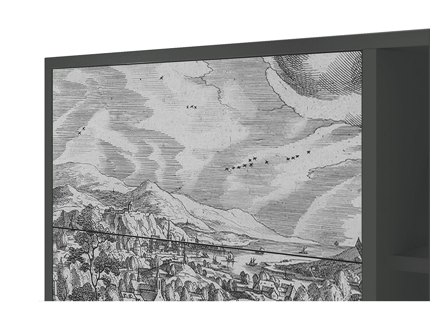 Credenza - 125x98x48 cm - BS2 - Bird Dropping, Antracite