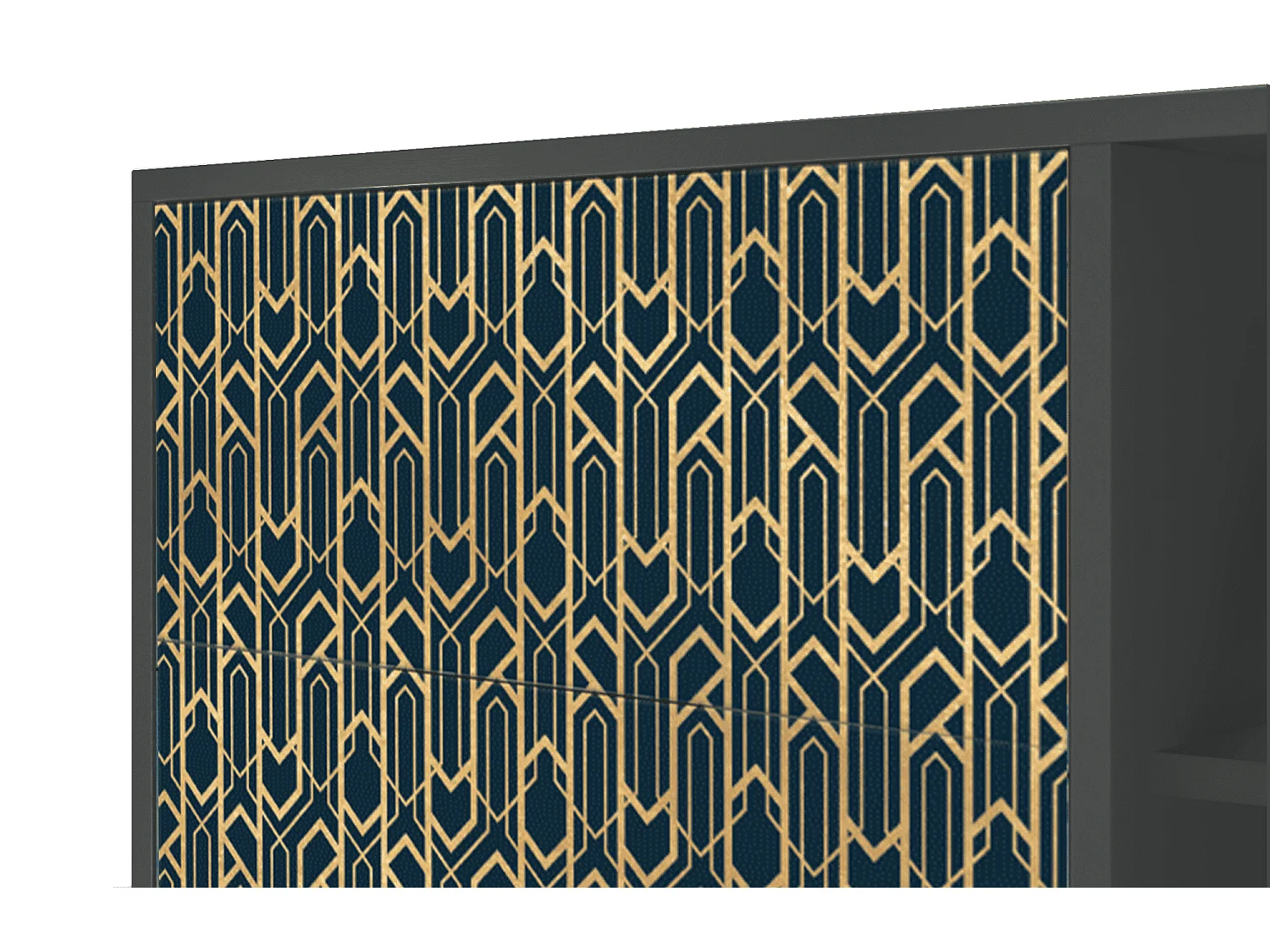 Sideboard - 125x98x48 cm - BS2 - Golden Empire, Anthrazit