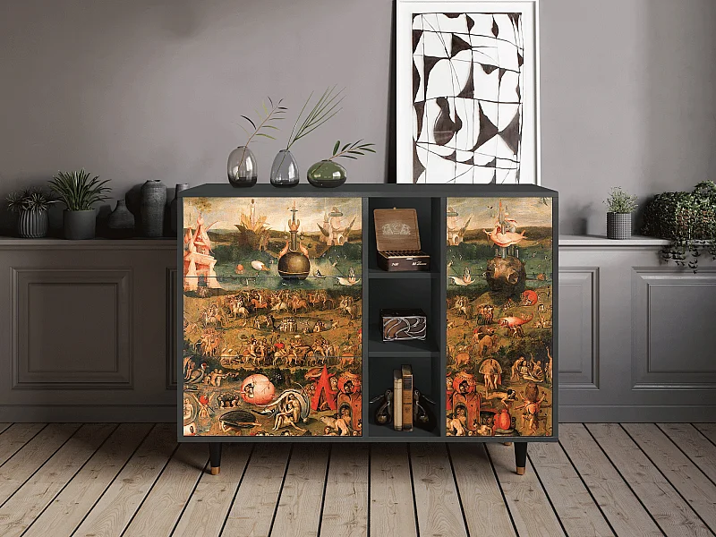 Buffet - 125x98x48 cm - BS2 - Garden of Delights , Anthracite