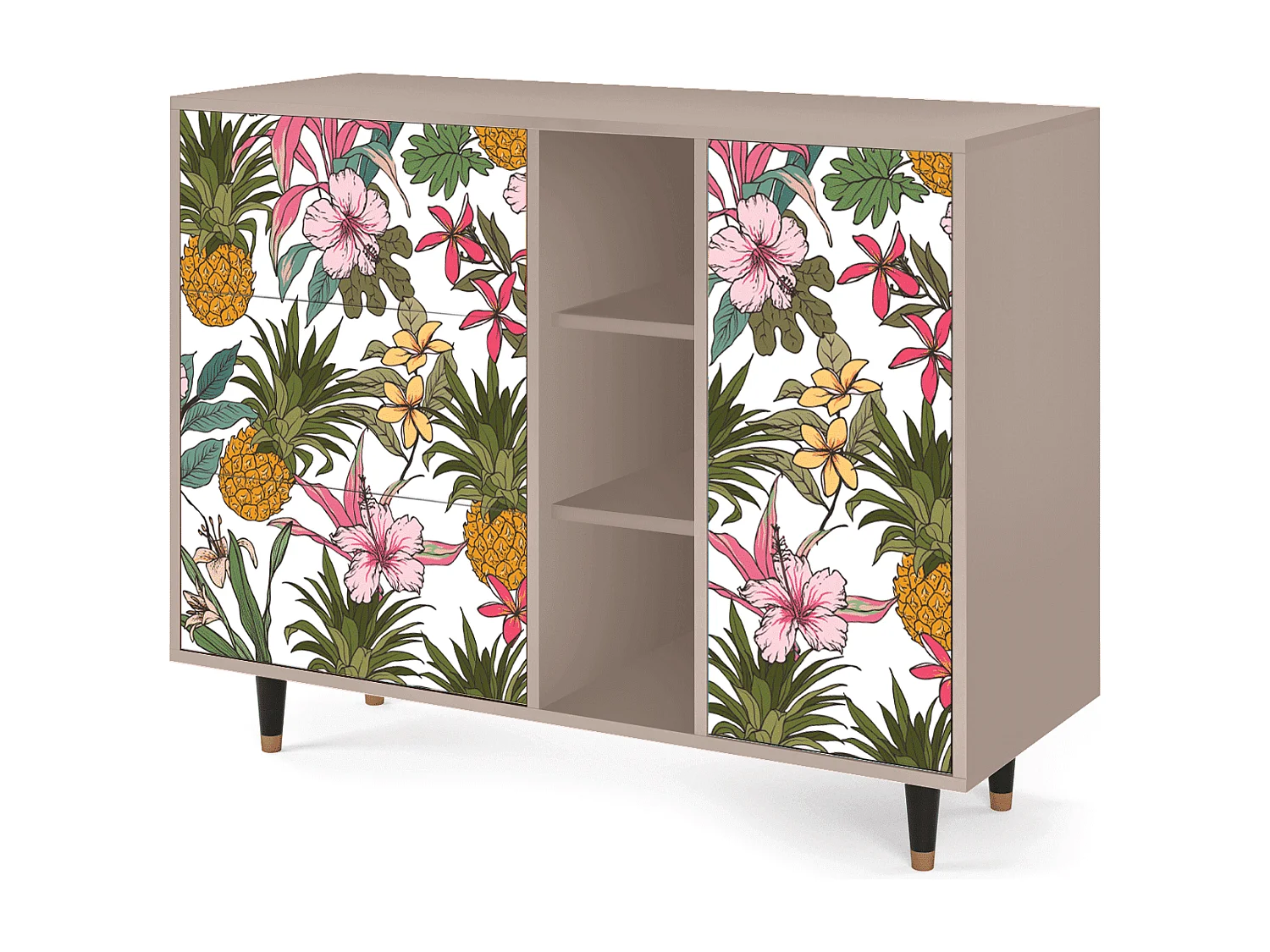 Credenza - 125x98x48 cm - BS2 - Estival Fruit, Latte