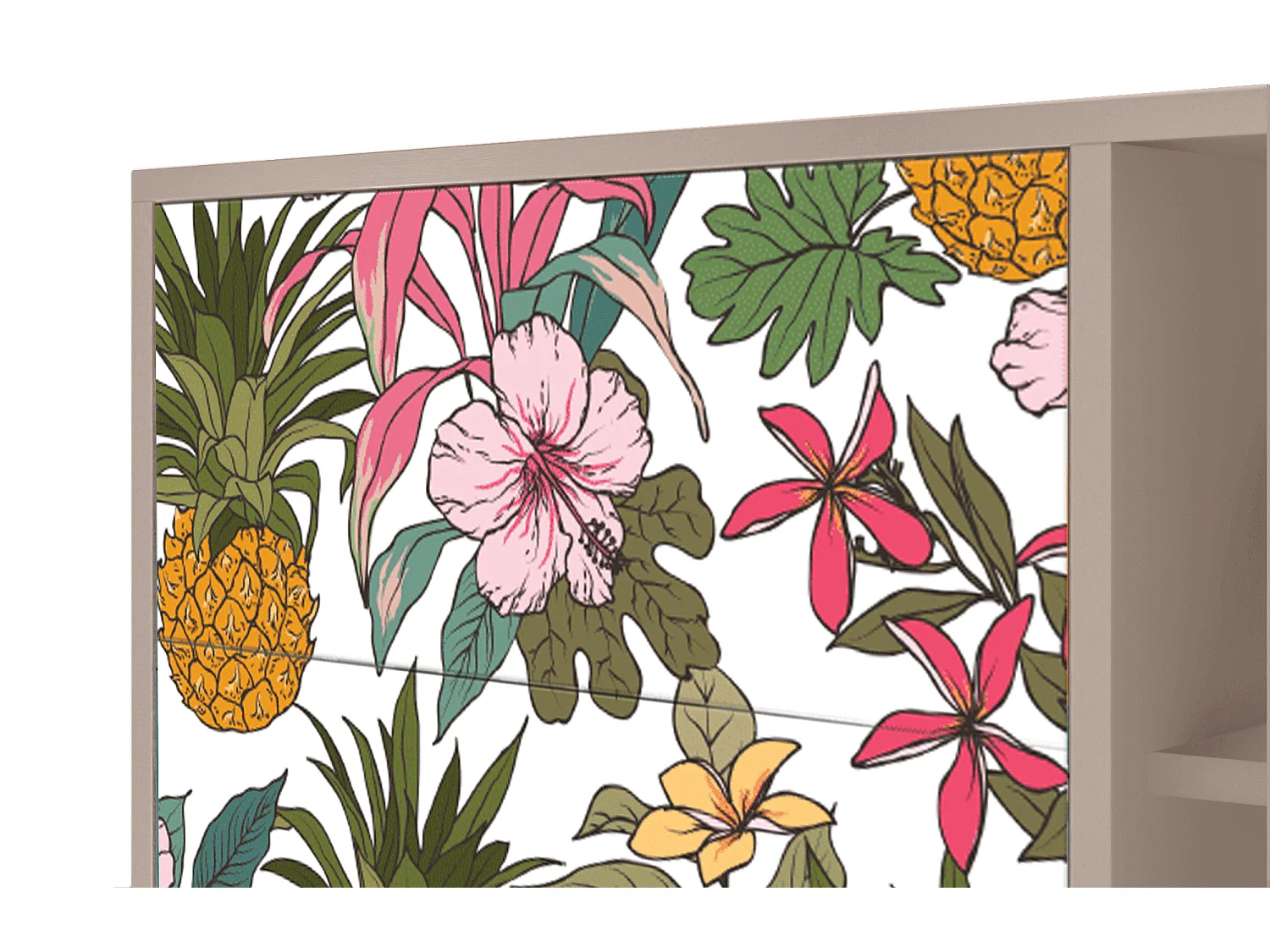 Credenza - 125x98x48 cm - BS2 - Estival Fruit, Latte