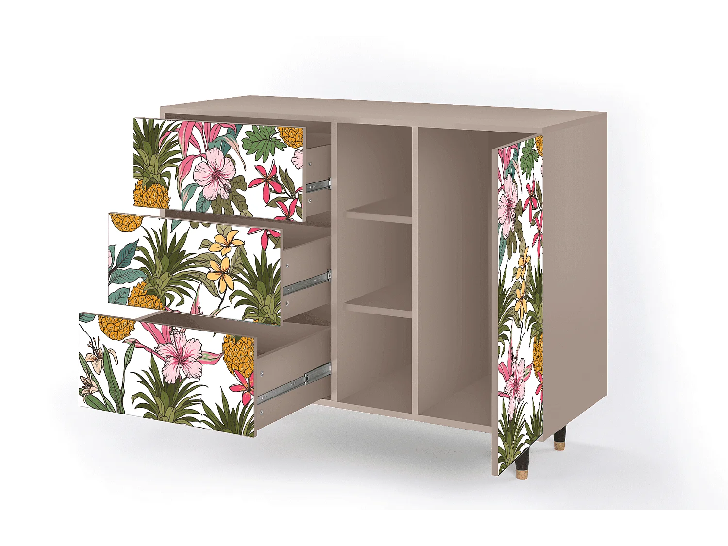Dressoir - 125x98x48 cm - BS2 - Estival Fruit, Latte