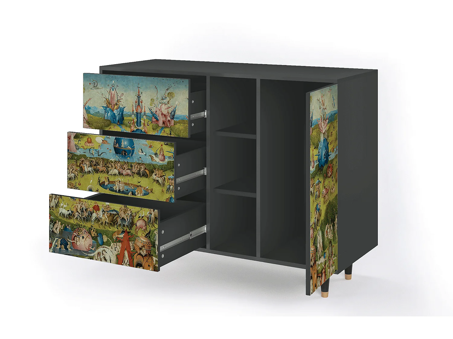 Buffet - 125x98x48 cm - BS2 - The Garden 2 by Bosch, Anthracite
